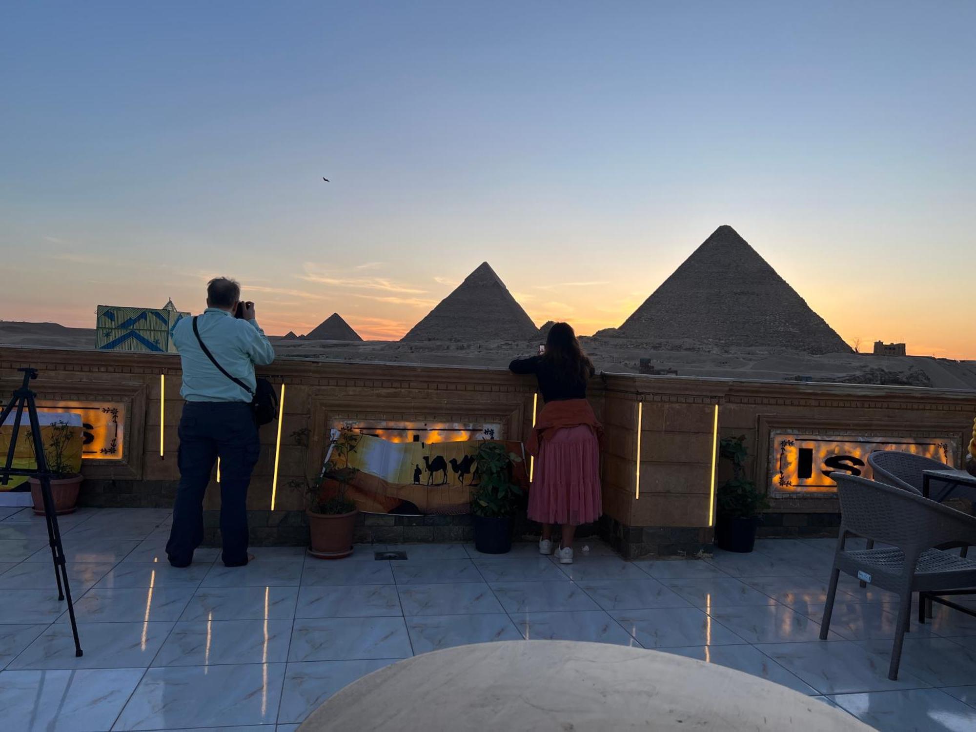 Moses Pyramids Inn Kafret el-Gabal Extérieur photo